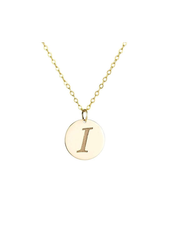 Goldsmith Colier Monogramă din Aur 9 K