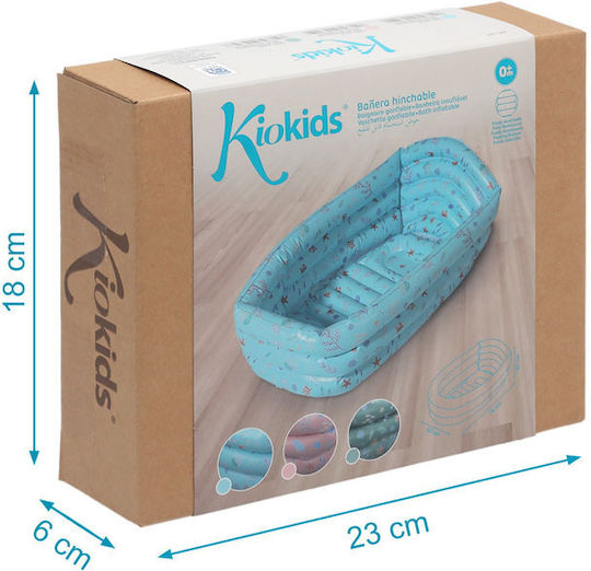 Kiokids Сгъваема Бебешка Баня За Бебе Розов Дъно