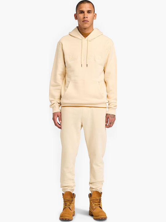 Sweatshirt with Hood Beige