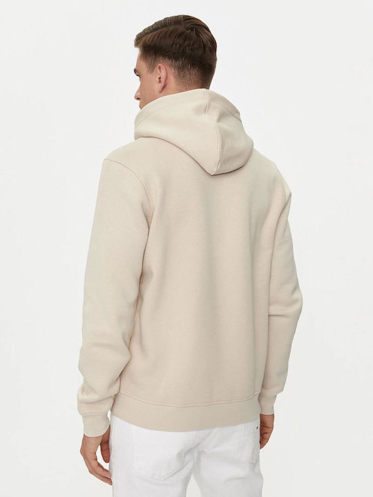 Sweatshirt with Hood Beige