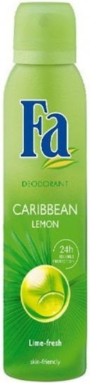 Fa Caribbean Lemons Exotic Fresh 48h Αποσμητικό 48h σε Spray 150ml