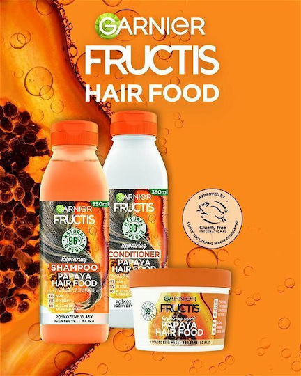 Garnier Fructis Papaya Hair Food Balsam De Par Reparare Hidratare Și Hrănire 350ml