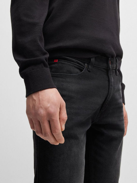 734 Ανδρικό Παντελόνι Τζιν με Extra Slim Εφαρμογή Black