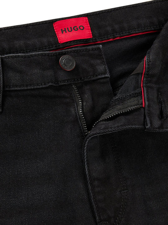734 Ανδρικό Παντελόνι Τζιν με Extra Slim Εφαρμογή Black