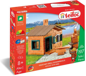 Teifoc Играчка За Строене Керамична Къща С Барбекю