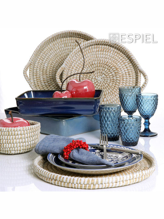 Espiel Διακοσμητικός Δίσκος Korbweide Rund 35x35x3cm 3Stück
