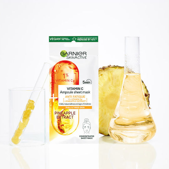 Garnier SkinActive Pineapple and 1% Vitamin C Sheet Mask 15gr