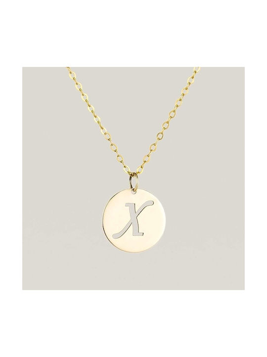 Goldsmith Necklace Monogram from Gold 9 K