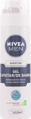 Nivea Men Sensitive Active Comfort System Gel de Bărbierit cu Aloe pentru piele sensibilă 200ml