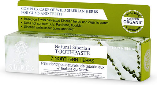 Natura Siberica 7 Northern Herbs Toothpaste Fluoride Free Against Plaque 100ml