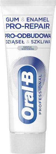 Oral-B Gum & Enamel Pro Repair Gentle Whitening Οδοντόκρεμα για Λεύκανση & Ουλίτιδα 75ml