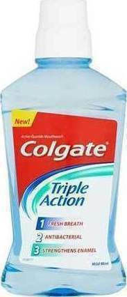 Colgate Triple Action Στοματικό Διάλυμα κατά της Πλάκας & της Κακοσμίας 500ml