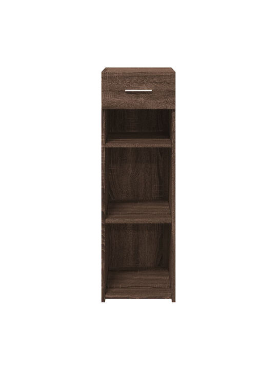 Brown Wood Bookcase 30x42.5x93cm
