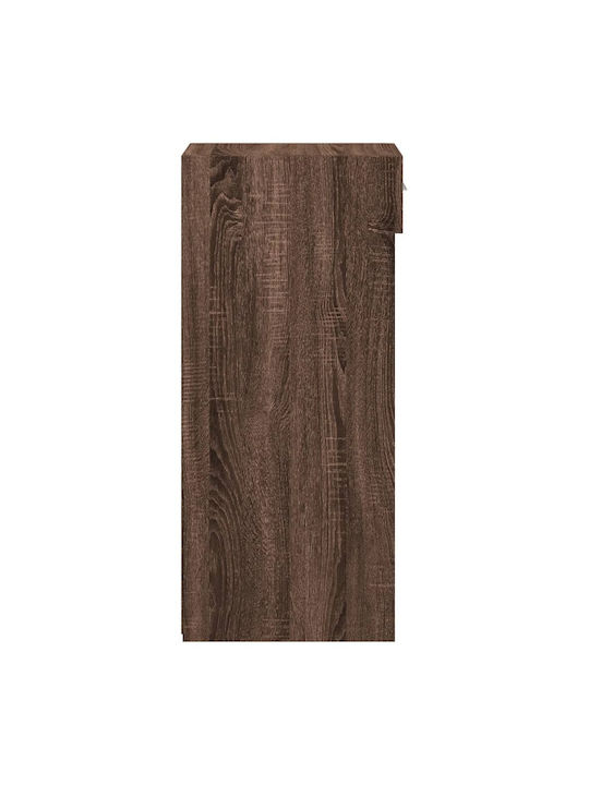 Brown Wood Bookcase 30x42.5x93cm