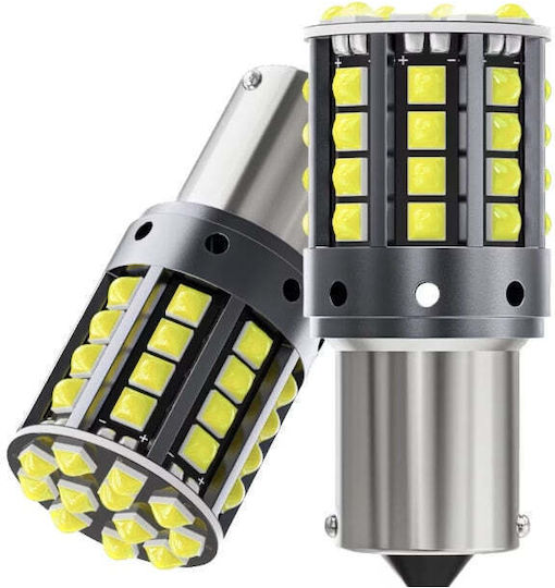 Lămpi Autoturismului P21W / BA15S Canbus LED 6000K Alb rece 12V 2buc