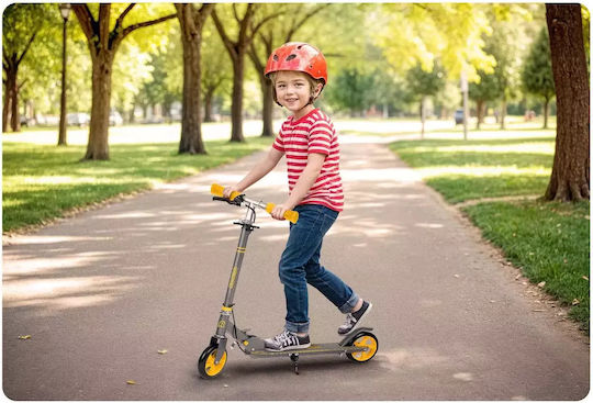Ricokids Детски Ролери Сгъваеми 2 Колела За 3+ Години Сивожълт