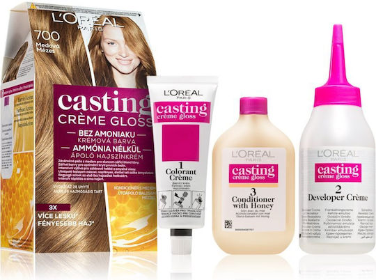 L'Oreal Paris Casting Creme Gloss Temporary Hair Dye no Ammonia 700 Honey 48ml