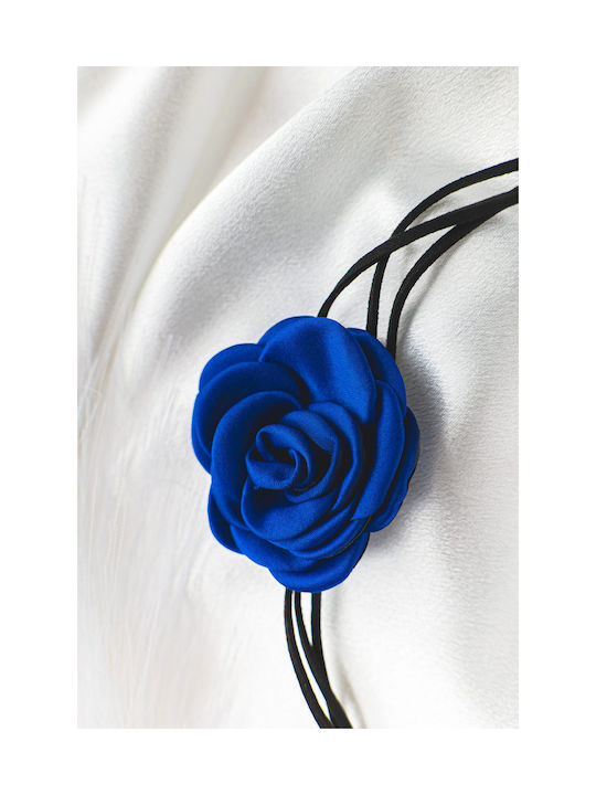 Blue Rose Choker