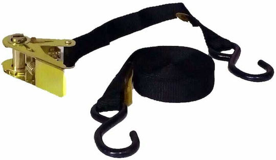 Auto Gs Curea 2.5x2.5cm cu curele de bagaje auto Negru 1buc