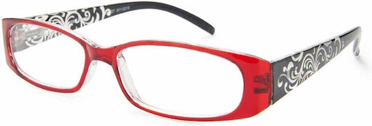 Lektor Damen Lesebrille +2.00 in Rot Farbe