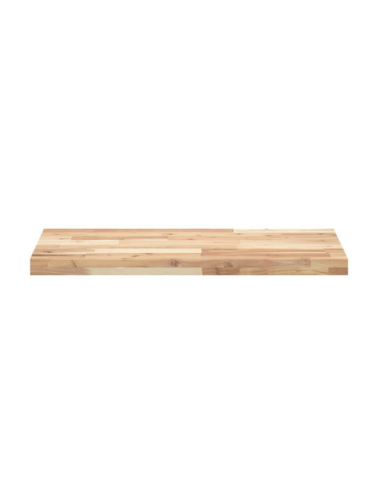 vidaXL Rectangular Bookcase Shelf made of Solid Wood Acacia 120x40x4cm 3279483 1pcs