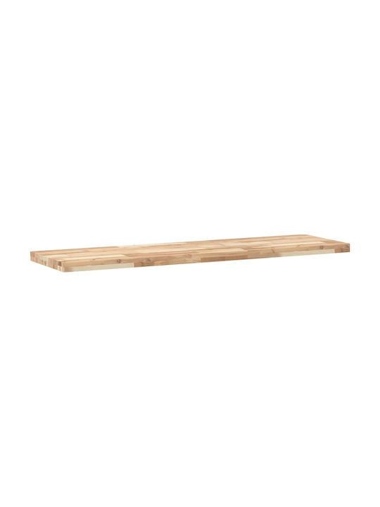 vidaXL Rectangular Bookcase Shelf made of Solid Wood Acacia 140x40x4cm 3279487 1pcs