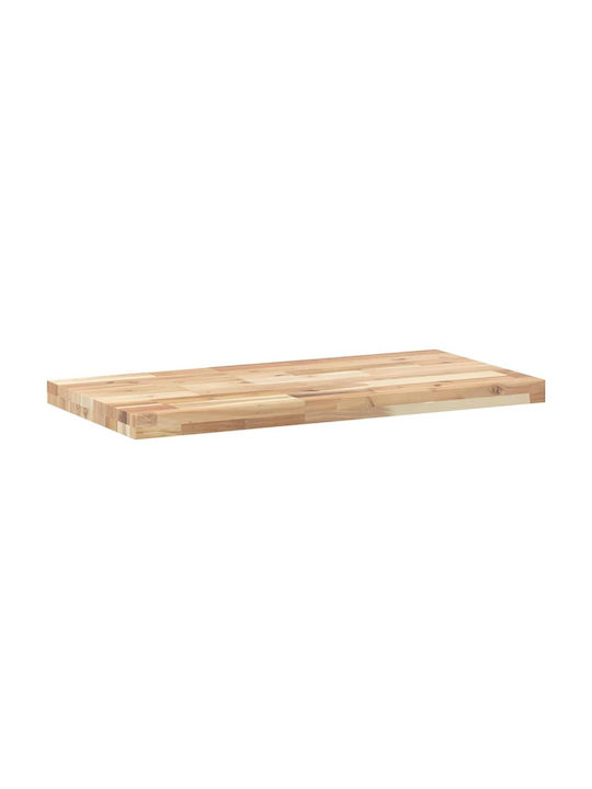 vidaXL Rectangular Bookcase Shelf made of Solid Wood Acacia 60x40x4cm 3279471 1pcs