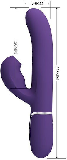 Pretty Love Perlita G-spot Vibrator 3 In 1 Multifunction Purple