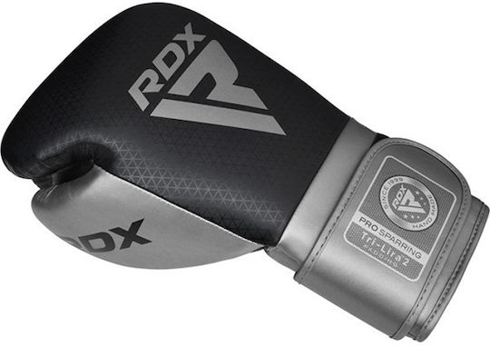 RDX L2 Mark Pro Γάντια Πυγμαχίας Δερμάτινα για Αγώνα Ασημί