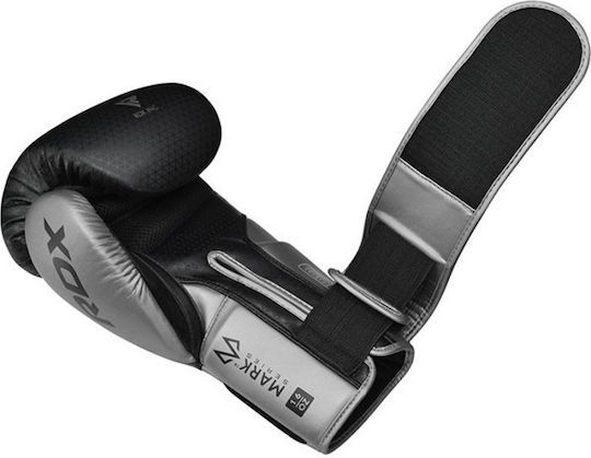 RDX L2 Mark Pro Γάντια Πυγμαχίας Δερμάτινα για Αγώνα Ασημί
