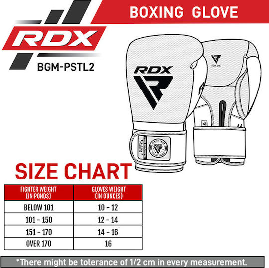 RDX L2 Mark Pro Γάντια Πυγμαχίας Δερμάτινα για Αγώνα Ασημί