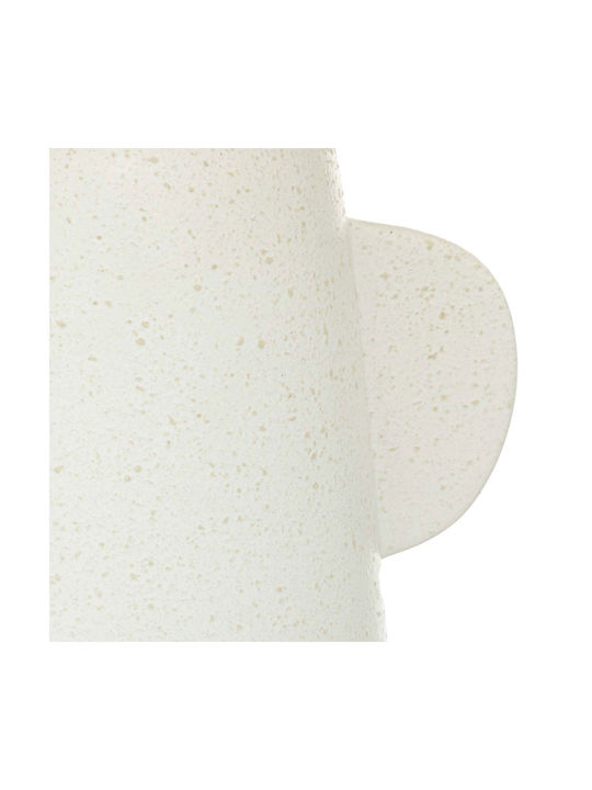 Atmosphera Soleya Ceramic Table Lamp with Beige Shade and White Base