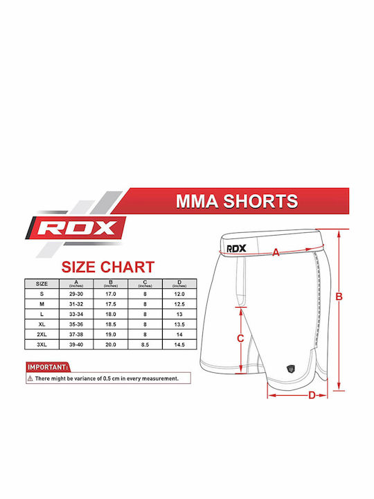 RDX RDX-MMAS-T15-GR Σορτσάκι MMA Πράσινο