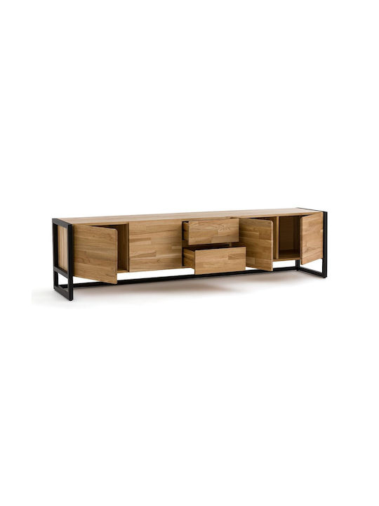 Mobilier Stand TV Din Lemn Masiv De Stejar L200xA42xÎ50cm