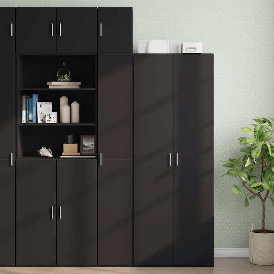 vidaXL Badezimmerschrank B30xT42.5xH40cm Schwarz