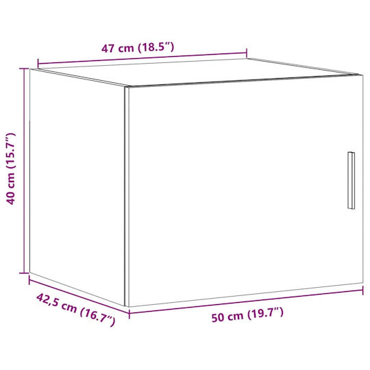 vidaXL Bathroom Cabinet L50xW42.5xH40cm Sonoma