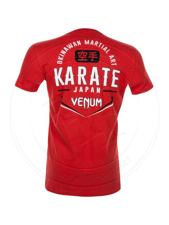 Venum Okinawa Men's Athletic T-shirt Short Sleeve Red