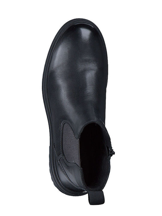 Leather Women's Ankle Boots Black