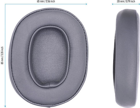 Set 2 Pernuțe pentru urechi Edman Skullcandy Crusher 3.0 2.0 360 Evo Anc Hesh 3 Venue Wireless Over-ear Eco-piele Gri