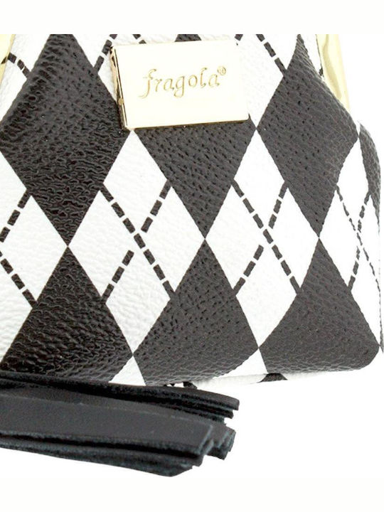 Squares Small Women's Wallet Coins Black