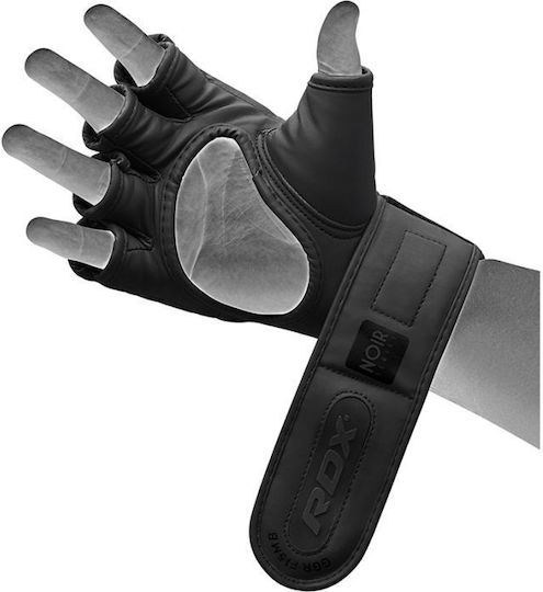 RDX Grappling MMA Handschuhe Leder Schwarz