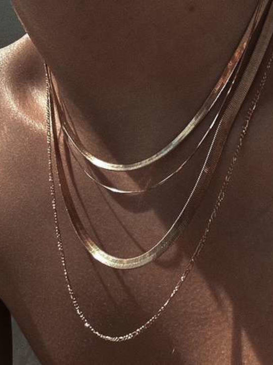 Goldsmith Αλυσίδα Λαιμού Επιχρυσωμένη Λεπτή Πάχους 2mm