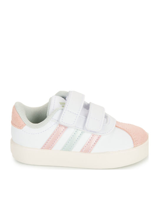 VL Court 3.0 Cf Kids Sneakers With Hoop & Loop Closure White