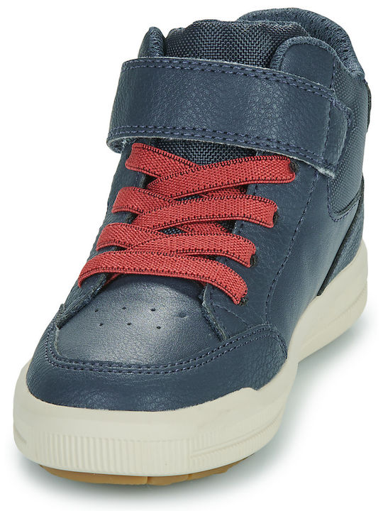 J Arzach Παιδικά Sneakers High Ανατομικά με Σκρατς Μπλε