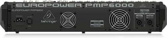 Behringer PMP6000 Αυτοενισχυόμενη Αναλογική Κονσόλα 20 Καναλιών με Phantom Power & 12 Εισόδους XLR Bundle