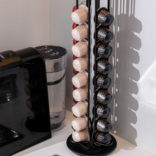 Estia Stand Metalic De Depozitare Pentru Capsule Nespresso 12x12x39cm 01-19907
