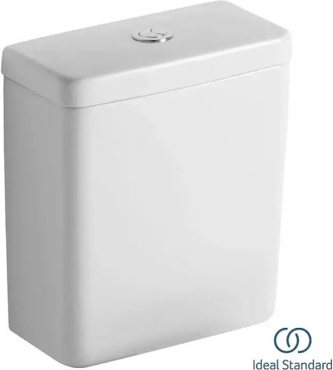 Ideal Standard Connect Επίτοιχο Πορσελάνινο Καζανάκι Ορθογώνιο Χαμηλής Πίεσης Λευκό