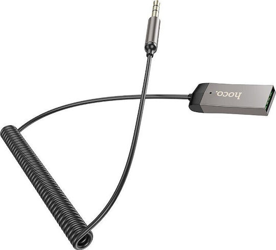 Hoco v5 Bluetooth Receiver με θύρα εξόδου USB και Μικρόφωνο