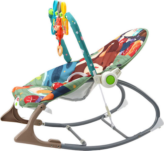 Lean Toys Electric Relax pentru Bebeluși Fox cu Muzică și Vibrații Multicolor
