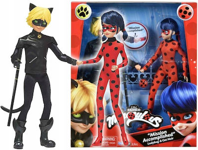 Păpuși Miraculous Ladybug & Black Cat Bandai 27cm